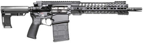Patriot Ordinance Factory Direct Impingement Revolution AR-10 Style Semi-Auto Tactical Pistol 7.62x51mm NATO 12.5" Chrome Moly Barrel (1)-20Rd Mag Black Finish