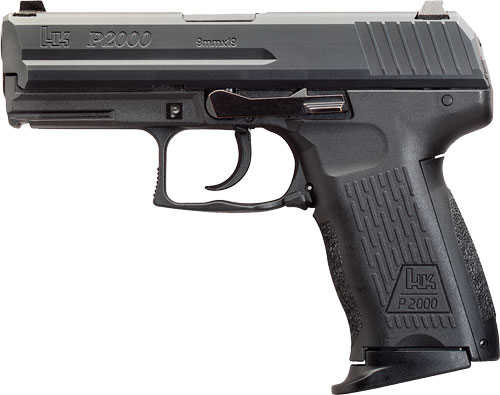 Heckler & Koch P2000 Semi-Auto 9mm Luger 3.66" Barrel (2)-10Rd Mags Fixed Sights Black Polymer Finish