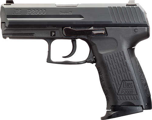 <span style="font-weight:bolder; ">Heckler</span> & Koch P2000 Semi-Auto 9mm Luger 3.66" Barrel (2)-10Rd Mags Fixed Sights Black Polymer Finish