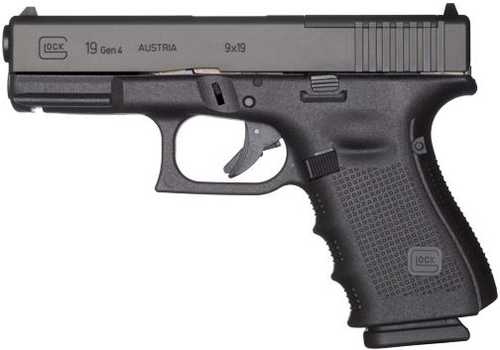 Glock 19 Gen3 Semi-Auto Pistol 9mm Luger 4.6" Barrel (2)-15Rd Mags Fixed Sights Black Polymer Finish