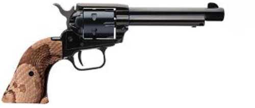 Heritage Rough Rider Revolver 22 Lr 4.75" Barrel 6 Shot Black Finish With Snake Grips