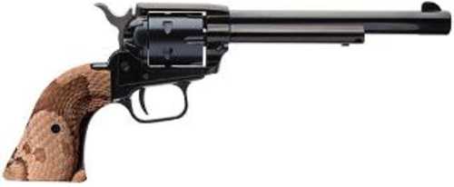 Heritage Rough Rider Revolver 22 Lr 6.5" Barrel 6 Shot Black Finish Copperhead Snake Grips