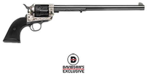 Pietta 1873 Centennial Revolver 45 Colt 12" Barrel 6Rd Capacity Fixed Sights Blue/Silver Engraved Finish