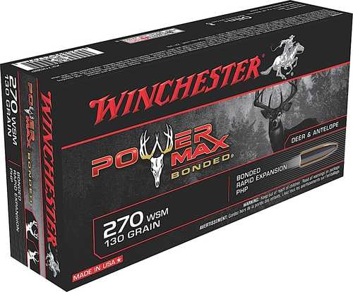 270 WSM 20 Rounds Ammunition Winchester 130 Grain Hollow Point