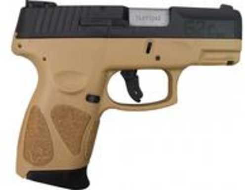 Taurus G3C Optics Ready Semi-Auto Pistol 9mm Luger 3.2" Barrel (2)-12Rd Mags Adjustable Black Serrated Sights FDE Polymer Grips Matte Tenifer