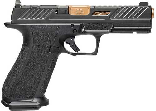 Shadow Systems DR920 Elite Striker Fired Semi-Auto Pistol 9mm Luger 4.5" Spiral Fluted Bronze Barrel (1)-10Rd Mag Sights: FS: Green Tritium RS:Black Night Black Nitride Finish