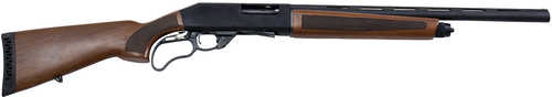 Landor Arms TX 801 Lever Action 12 Gauge Shotgun 21.5" Barrel 4Rd Capacity Brass Bead Front Sight Wood Stock Blued Finish