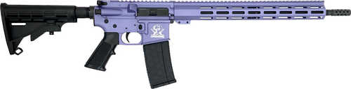 Great Lakes Firearms & Ammo Semi-Auto Rifle .223 Wylde 16" Barrel (1)-30Rd Mag Black/Wild Orchid Cerakote Finish