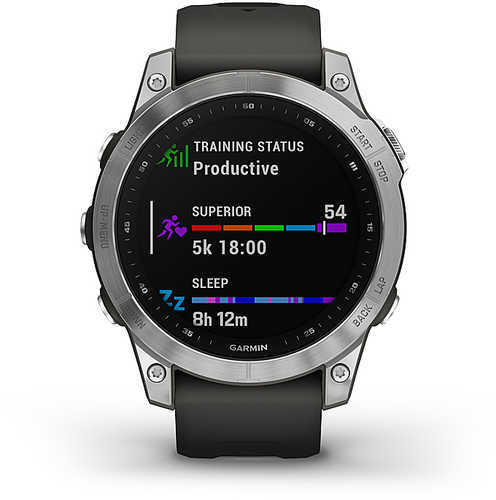 Garmin Fenix 7 Slver Smartwatch With Graph