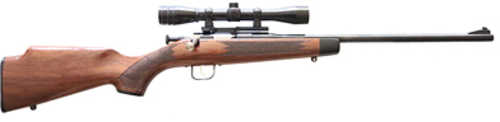 Keystone Sporting Arms Chipmunk Youth Single Shot Bolt Action Rifle .22 Long 16.125" Barrel 1Rd Capacity Adjustable Sights Includes 4X24 Scope/Scope Base/Soft Case Walnut Stock Blued Finish