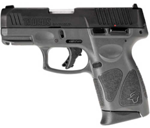 Taurus G3C Striker Fired Semi-Auto Polymer Framed Compact Pistol 9mm Luger 3.2" Barrel (3)-12Rd Mags Adjustable Sights Matte Grey/Black Finish