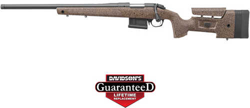 Bergara HMR Left-Hand Bolt Action Rifle .308 Winchester 20" Barrel (1)-5Rd Mag Brown and Black Molded with Mini-Chassis Stock Cerakote Finish