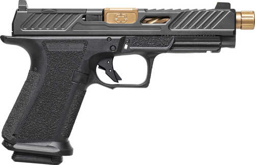 Shadow Systems MR920L Elite Striker Fired Semi-Auto Pistol 9mm Luger 4.5" Spiral Fluted Bronze Barrel (2)-10Rd Mags FS: Green Tritium RS:Black Sights Black Nitride Finish