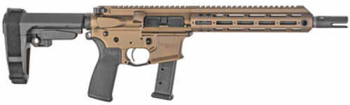 Christensen Arms CA9MM Semi-Auto AR-Style Pistol 9mm Luger 10.5" Carbon Fiber Barrel (1)-17Rd Mag Bronze Finish
