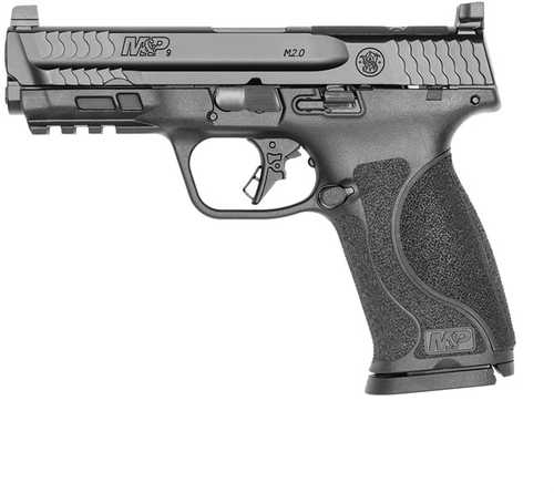 Smith & Wesson M&P9 M2.0 Compact Striker Fired Semi-Auto Pistol 9mm Luger 4.25" Barrel (2)-17Rd Mags White Dot Sight Matte Black Finish