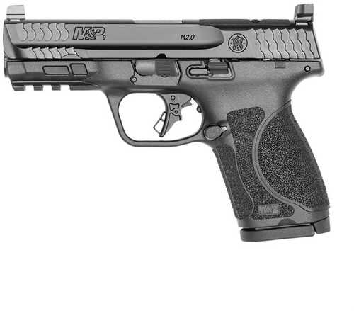 Smith & Wesson M&P9 M2.0 Optics Ready Compact Semi-Auto Striker Fired Pistol 9mm Luger 4" Barrel (2)-15Rd Magazines White Dot Sights Black Polymer Finish