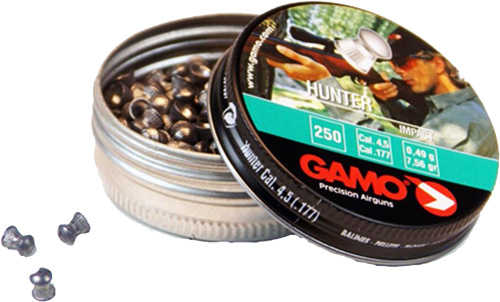 Gamo .177 Hunter Pellets 7.56 GRAINS 250Pk Tin-img-0