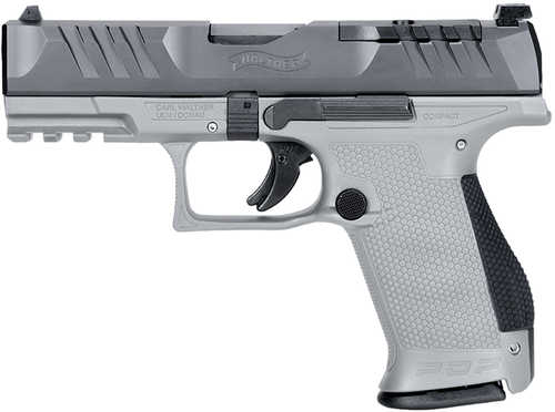 Walther Arms Inc. PDP Optic Ready Sub-Compact Double Action Semi-Auto Pistol 9mm Luger 4" Barrel (2)-15Rd Mags Black Slide Grey Finish