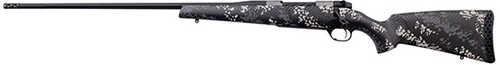<span style="font-weight:bolder; ">Weatherby</span> Mark V Backcountry TI 2.0 Bolt Action Rifle <span style="font-weight:bolder; ">6.5</span>-300 Magnum 26" Barrel 3Rd Capacity Peak 44 Blacktooth Carbon Fiber Stock With Grey And White Sponge Pattern Accents Graphite Cerakote Finish
