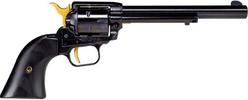 Heritage Manufacturing Inc. Rough Rider Custom Gold Accents Single Action Revolver .22 Long Rifle 4.75" Barrel 6Rd Capacity Rear Notch Sight Black Laminate Grips Oxide Finish