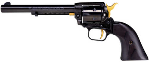 Heritage Rough Rider Single Action Revolver .22 Long Rifle 6.5" Barrel 6Rd Capacity Fixed Sights Cylinder Only Laminate Grips Black/Gold Finish