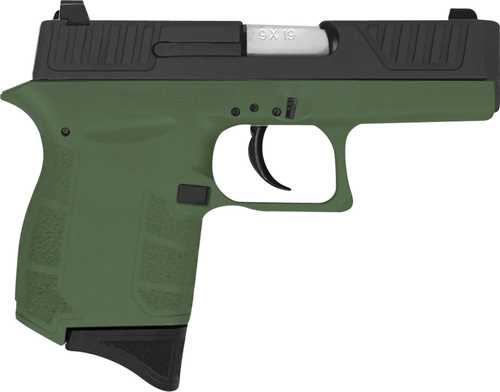 Diamondback DB9 G4 9mm Luger 3.10" 6+1 OD Green Finish Frame with Serrated Black Nitride Stainless Steel Slide & Polymer Grip