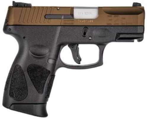 Taurus G2c Striker Fired Semi-Auto Pistol 9mm Luger 3.26" Stainless Steel Barrel (2)-12Rd Magazines Fixd Front Adjustable Rear Sights Burnt Bronzze Slide Black Polymer Finish