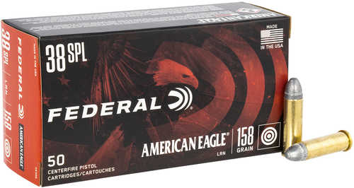 38 <span style="font-weight:bolder; ">Special</span> 50 Rounds Ammunition Federal Cartridge 158 Grain Lead