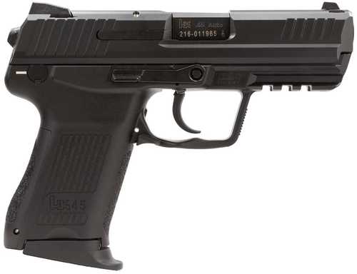 <span style="font-weight:bolder; ">Heckler</span> & Koch HK45 Compact V7 LEM Semi-Auto Pistol .45 ACP 4.57" Cold Hammer-Forged Polygonal Barrel (1)-8Rd Magazine Dovetail 1-Dot Night Front Sight 2-Dot Rear Black Polymer Finish