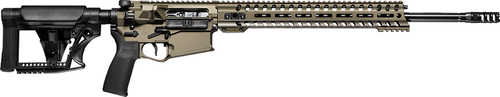 Patriot Ordnance Factory Revolution Gen4 Direct Impingment <span style="font-weight:bolder; ">AR10</span>-Style Semi-Auto Tactical Rifle .308 Winchester 18.5" Match Grade Barrel (1)-20Rd Magazine Optic Ready Black Synthetic Adjustable Stock Burnt Bronze Finish