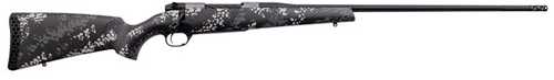 Weatherby Mark V Backcountry TI 2.0 Bolt Action Rifle 280 Ackly 24" Threaded Barrel 4Rd Capacity No Sights Grey/White Carbon Fiber Camoflage Stock Graphite Black Cerakote Finish