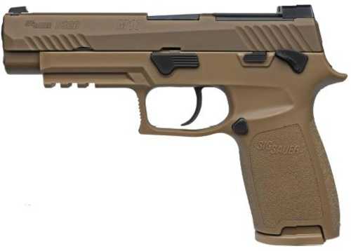 Sig Sauer P320 M17 Semi Automatic Pistol 9mm Luger 4.7" Barrel 10 Round Coyote Grip / Frame