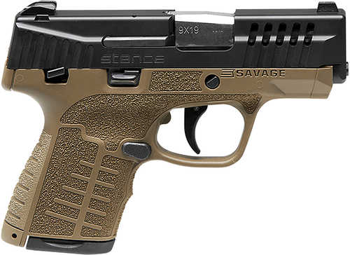 Savage Stance Pistol 9mm Luger 7 Round 3.2" Stainless Steel Barrel TruGlo Night Sights Black Nitride Ported Slide Flat Dark Earth Finish