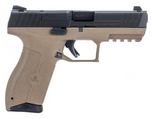 IWI Masada Striker Fired Semi-Auto Pistol 9mm Luger 4.6" Cold Hammer Forged Barrel (1)-17Rd Magazine Dot Front Sight & 2-Dot Rear Fully Ambidextrous Flat Dark Earth Finish