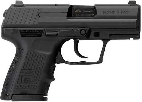 Heckler & Koch P2000SK V3 Semi-Auto Pistol 9mm Luger 3.27" Cold Hammer Forged Barrel (1)-10Rd Magazine Fixed Dot Front 2-Dot Rear Sights Fiber Reinforced Polymer Black Finish