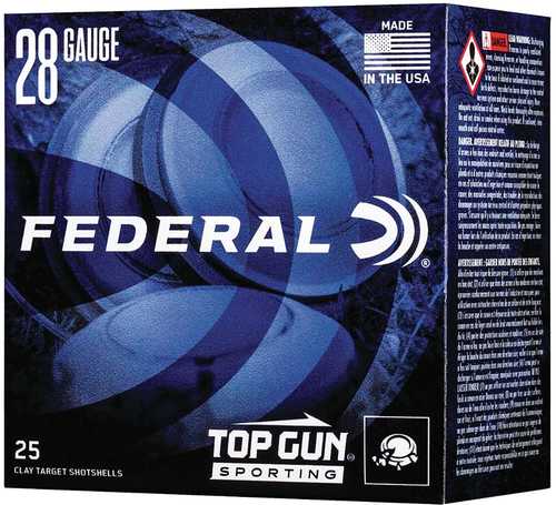 28 Gauge 25 Rounds Ammunition Federal Cartridge 3/4" oz Lead #8
