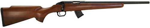 LSI Howa M1100 Hunter Bolt Action Rifle .17 HMR 18" Threaded Barrel (1)-9Rd Magazine Walnut Stock Black Finish