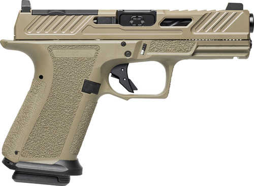 Shadow Systems MR920 Elite Striker Fired Semi-Auto Pistol 9mm Luger 4.5" Spiral Fluted Black Barrel (2)-15Rd Magazines Green Tritium Front & Rear With Holosun 507c Optic Package Flat Dark Earth Applied Finish
