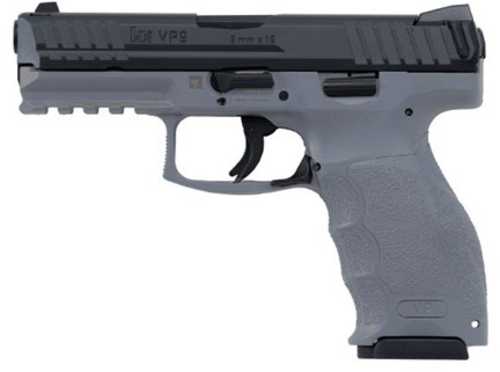 Heckler & Koch VP9 Double Action Only Semi-Auto Pistol 9mm Luger 4.1" Barrel (2)-17Rd Magazines 3-Dot, Radioactive Luminous Fixed Sights Black Slide Grey Polymer Finish