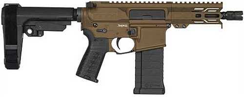 CMMG Banshee MK4 Semi-Auto Pistol 5.7x28mm 5" Barrel (1)-40Rd Magazine No Sights Polymer Grips Cerakote Midnight Bronze Finish