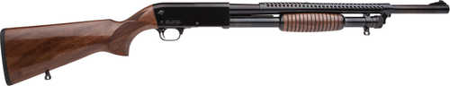 Rock Island Armory T1897 Pump Action Shotgun 12 Gauge 3" Chamber 18.5" Barrel 5Rd Capacity Fixed Sights Matte Wood Stock Black Anodized Applied Finish