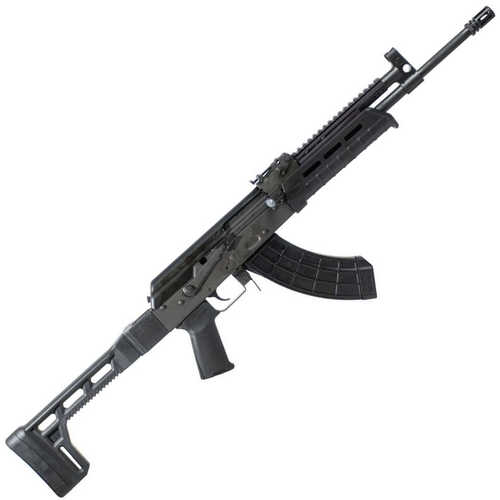Century Arms Red Army Standard VSKA Trooper Semi-Auto AK-Style Tactical Rifle 7.62x39mm 16.5" Barrel (1)-30Rd Mag Side folding Synthetic Stock Black Finish