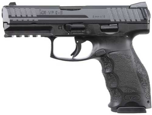 Heckler & Koch VP9 Striker Fired Semi-Auto Pistol 9mm Luger 4.09" Cold Hammer-Forged Polygonal Barrel (1)-17Rd Magazine Dot Front Sight Low Snag 2-Dot Luminescent Rear Black Polymer Finish