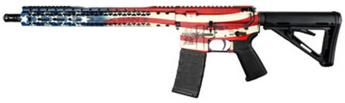 Black Rain Ordnance Spec+ Semi-Auto AR Rifle .223 Remington 16" Chrome Moly Barrel (1)-30Rd Magazine Magpul Stock Red/White/Blue American Flag Finish