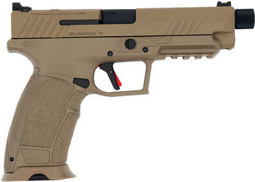 SDS Imports PX-9 Tactical Gen3 Striker Fired Semi-Auto Pistol 9mm Luger 5.1" Threaded Barrel (2)-20Rd Sig P226 Magazines Fiber Optic Front & Black Serrated Adjustable Rear Sights Flat Dark Earth Polymer Finish