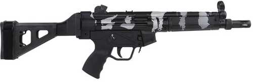 Century Arms AP5 Semi-Auto Pistol 9mm Luger 8.9" Threaded Barrel (2)-30Rd Magazines Rear Diopter Adjustable Sights Grey Storm Camoflage Cerakote Applied Finish