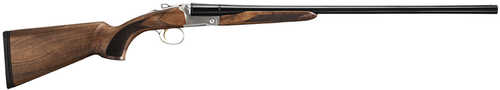 Akkar Churchill 512 Side By Break Open Full Size Shotgun 20 Gauge 26" Barrel 2Rd Capacity Bead Sights Turkish Walnut Stock Nickel Reciever Black Finish