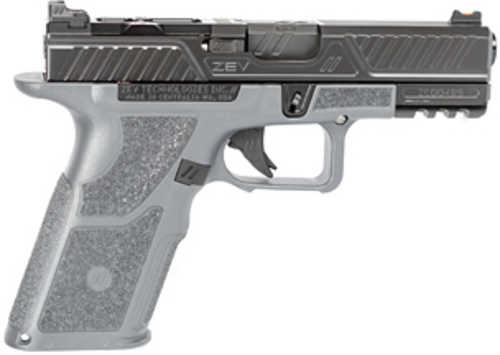 ZEV Technologies OZ9 Compact Striker Fired Semi-Auto Pistol 9mm Luger 4.16" Barrel (2)-10Rd Magazines Fiber Optic Front Sight Black Slide Grey Polymer Finish