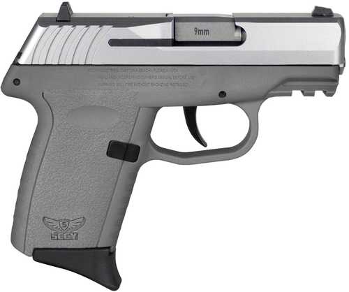 SCCY Firearms CPX Semi-Auto Pistol 9mm Luger 3.1" Rifled Barrel (1)-10Rd Magazine Dot Front & Windage Adjustable 2-Dot Rear Sights Stainless Steel Slide Sniper Grey Polymer Finish