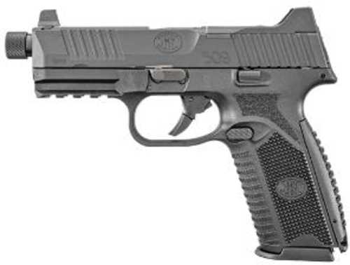 FN 509 Tactical Double Action Only Semi-Auto Pistol 9mm Luger 4.5" Threaded Barrel (2)-10Rd Magazines 3-Dot Night, Suppressor Height Sights Matte Black Polymer Finish